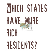 Which US States have the most super rich residents?